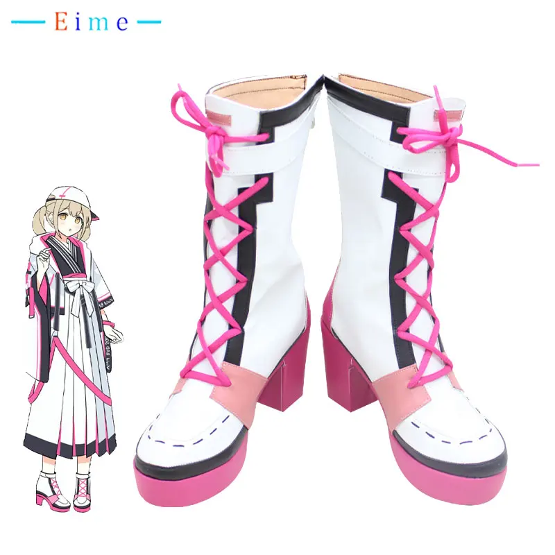 

Обувь для косплея Azusawa Kohane, проект игры Sekai, красочный реквизит для косплея сцены, искусственная кожа, обувь для Хэллоуина