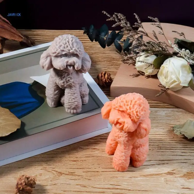 Домашняя силиконовая форма для свечей собак реалистичная ароматических с