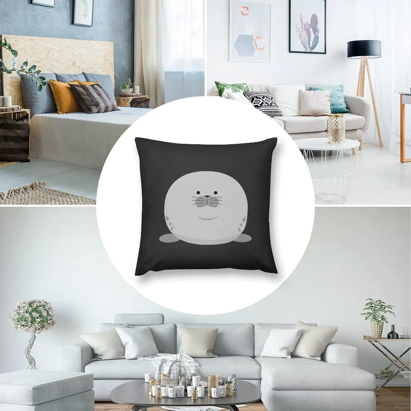 Декоративная подушка Chonky Seal 100% Полиэстер