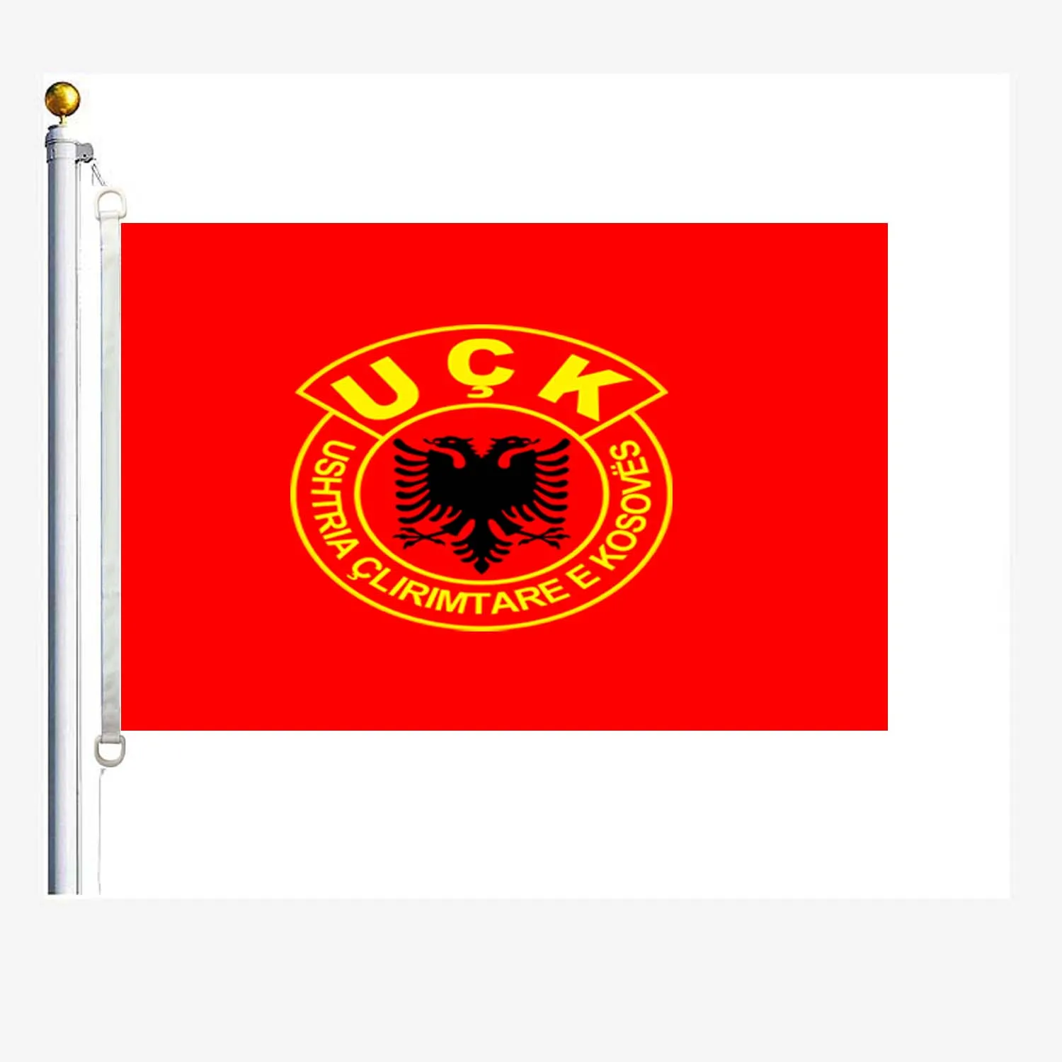 

Флаги Освободительной армии Косово, флаг Ushtria e Lirimit Tae Kosovës, 90*150 см, 100% полиэстер, баннер, цифровая печать