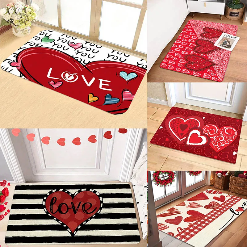 Набор декоративных кухонных ковриков на День святого Валентина ковер с принтом
