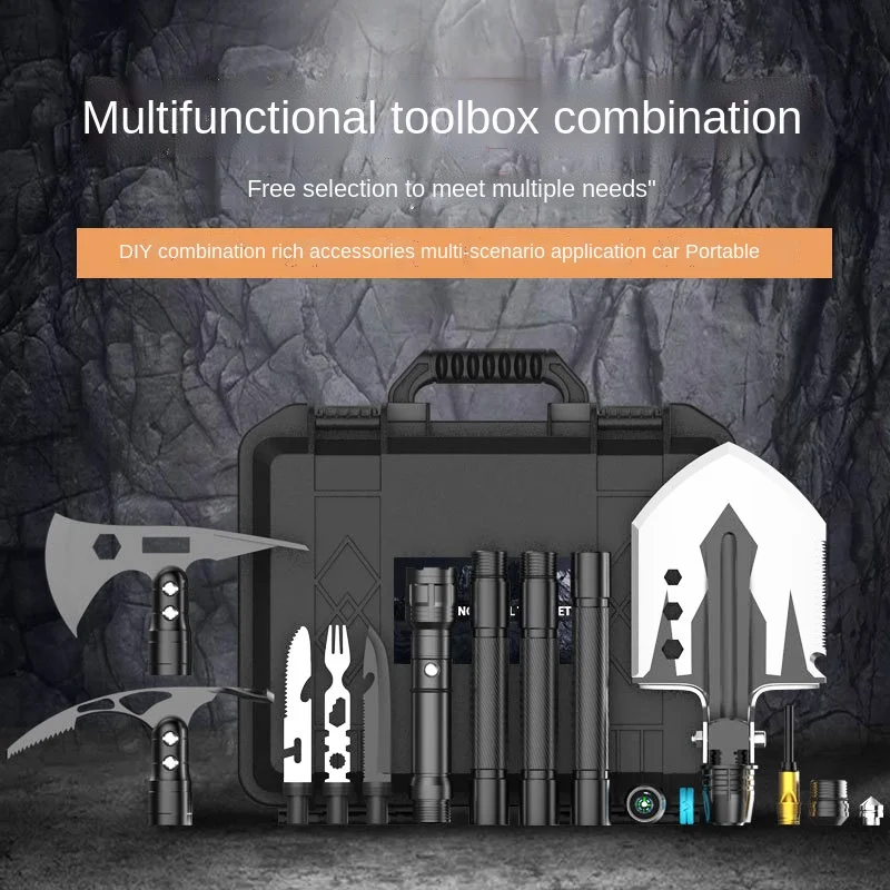 

FQ Outdoor Multi-Functional Military Shovel Set Ice Axe Kaishan Axe Combination