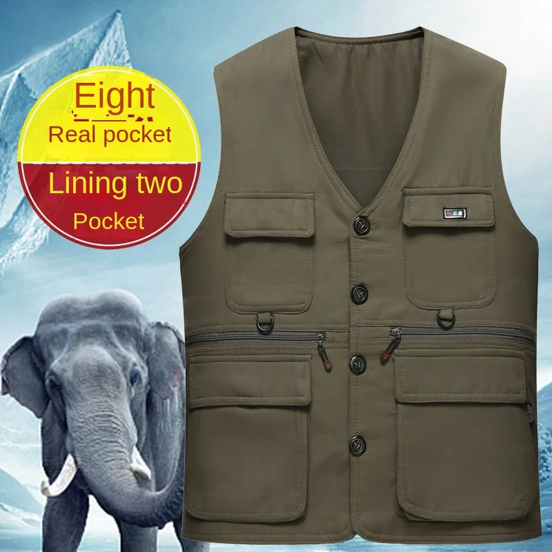 

Summer New Men's Vest fishing Photography Leisure And Comfortable Men's Vest High-quality Outdoor Slimming Breathable Fashion