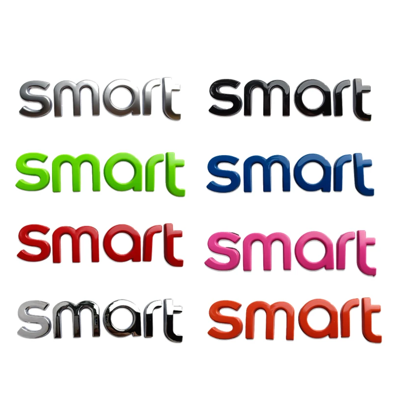 

Metal Car Rear Trunk Letter Sticker for Smart Forspeed Forjeremy Escooter Roadster Prix Fortwo Forfour Auto Decal Decoration