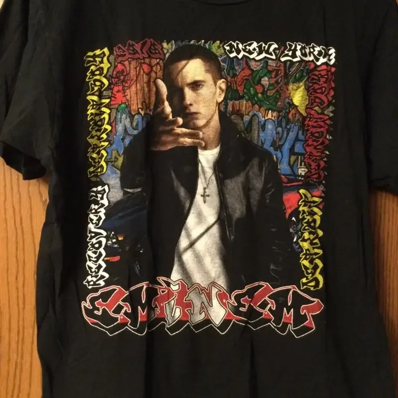 Фото Черная футболка Eminem Jay Z ÄúRecovery Äù Tour без этикетки №1