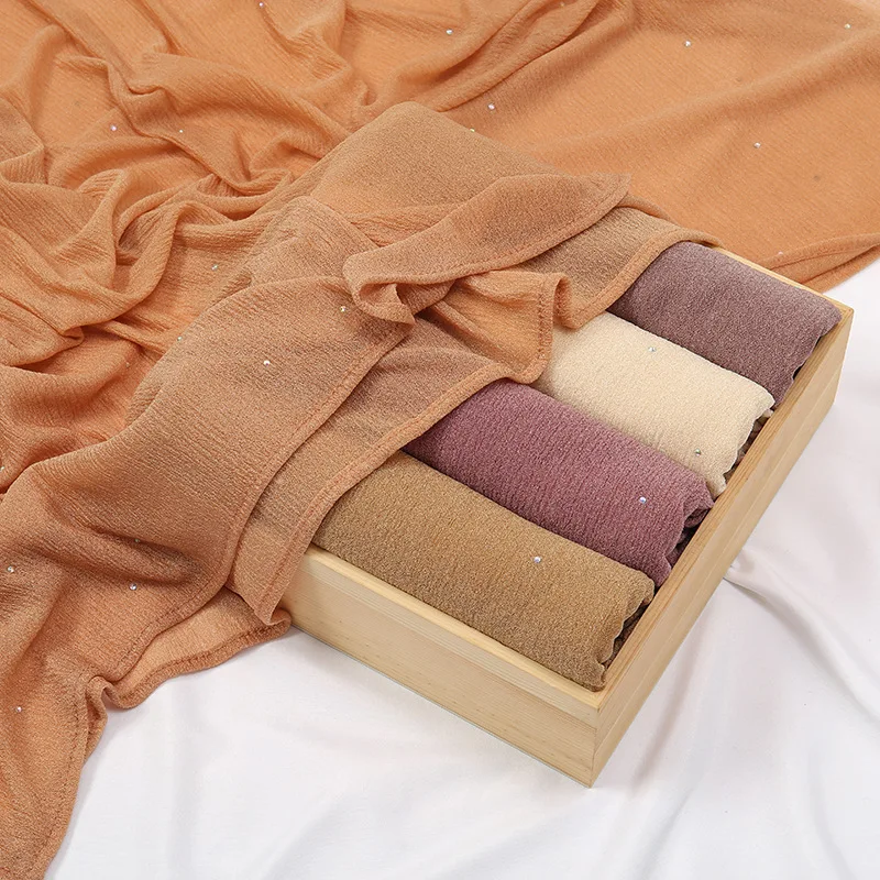 Стразы жемчужная простая мягкая Скрытая тонкая Полиэстеровая Рамадан хиджаб