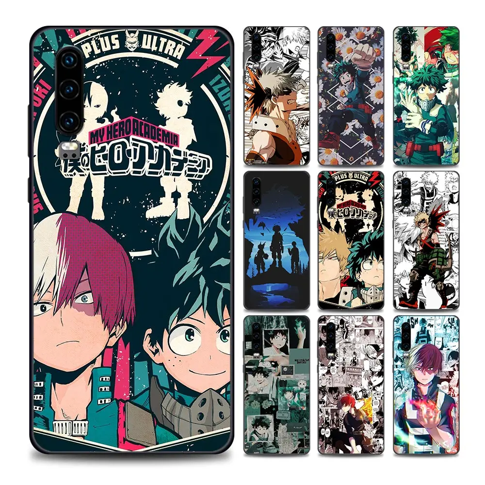 

Anime My Hero Academia Phone Case for Huawei P10 Lite P20 Pro P30 Pro P40 Lite P50 Pro Plus P Smart Z Soft Silicone