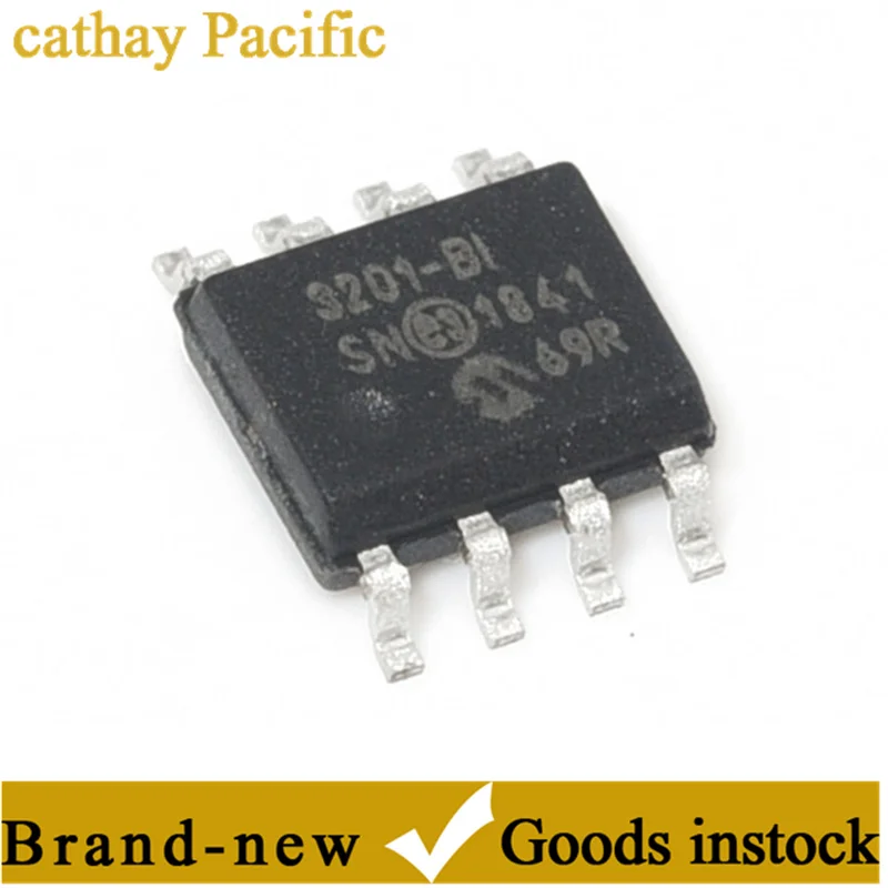 

10PCS New stock SMD MCP3201-BI/SN SOIC-8 analog-to-digital converter/IC chip