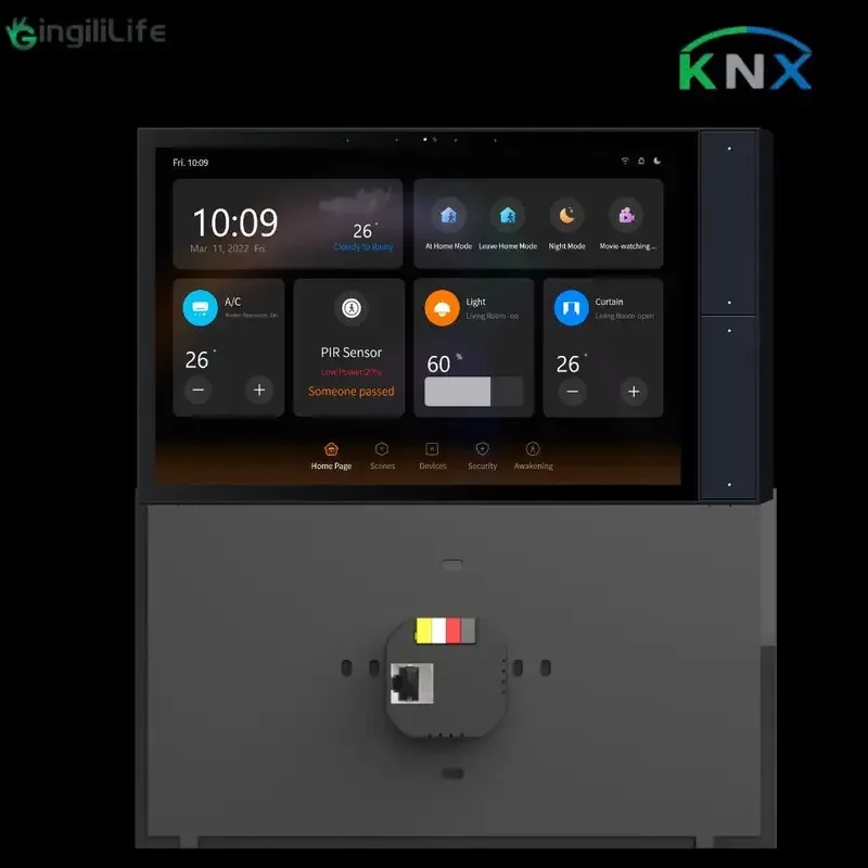 Фото 10-дюймовая домашняя панель управления KNX, центральный переключатель, настенное сиetem POE 100K+, аналогичные товары продаются №5
