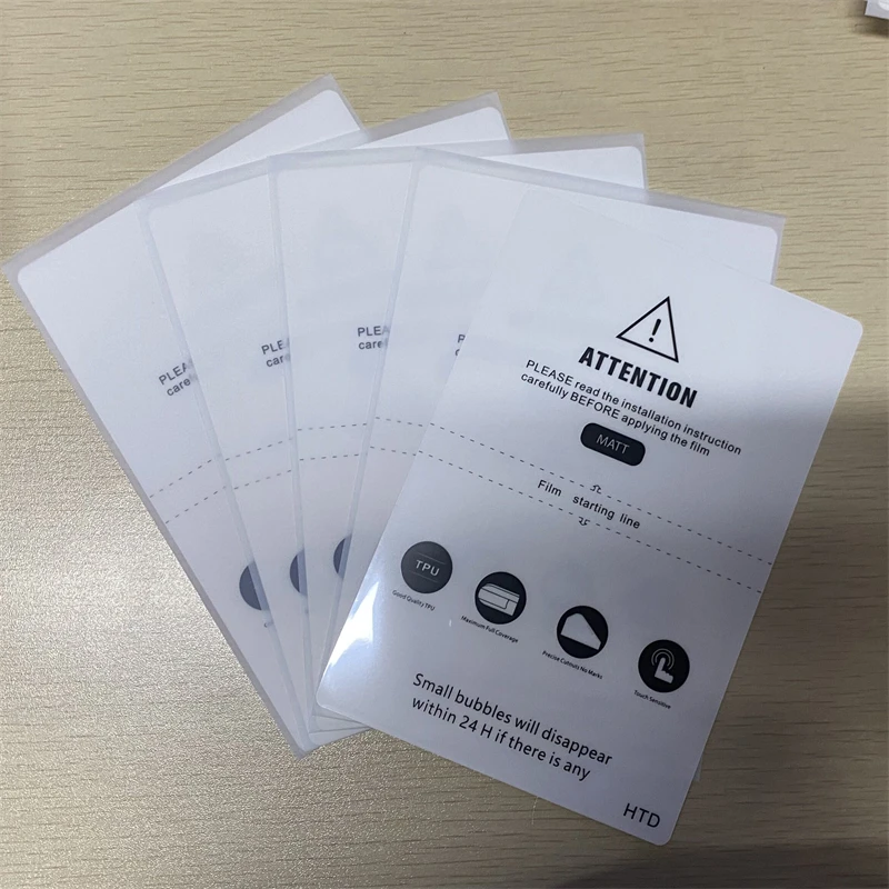 50PCs TPU Flexble Hydrogel Film Universal Straight Curved Screen Protector Film Cut Machine Mobile Phone Screen Protective Movie