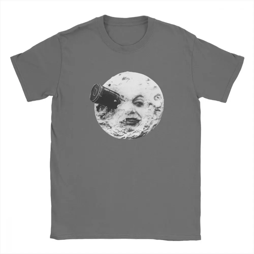 

Moon T Shirts for Men Georges Melies Twin Peaks Tshirt Party Tops Short Sleeve Vintage T-Shirts Luxury Cotton Tees Plus Size