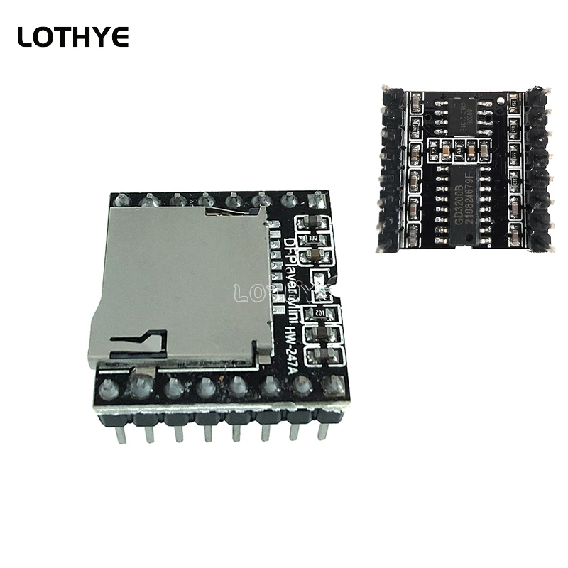 

DFPlayer Mini MP3 Player Module MP3 Audio Voice Decode Board For Arduino Diy Kit Supporting TF Card U-Disk IO/Serial Port/AD
