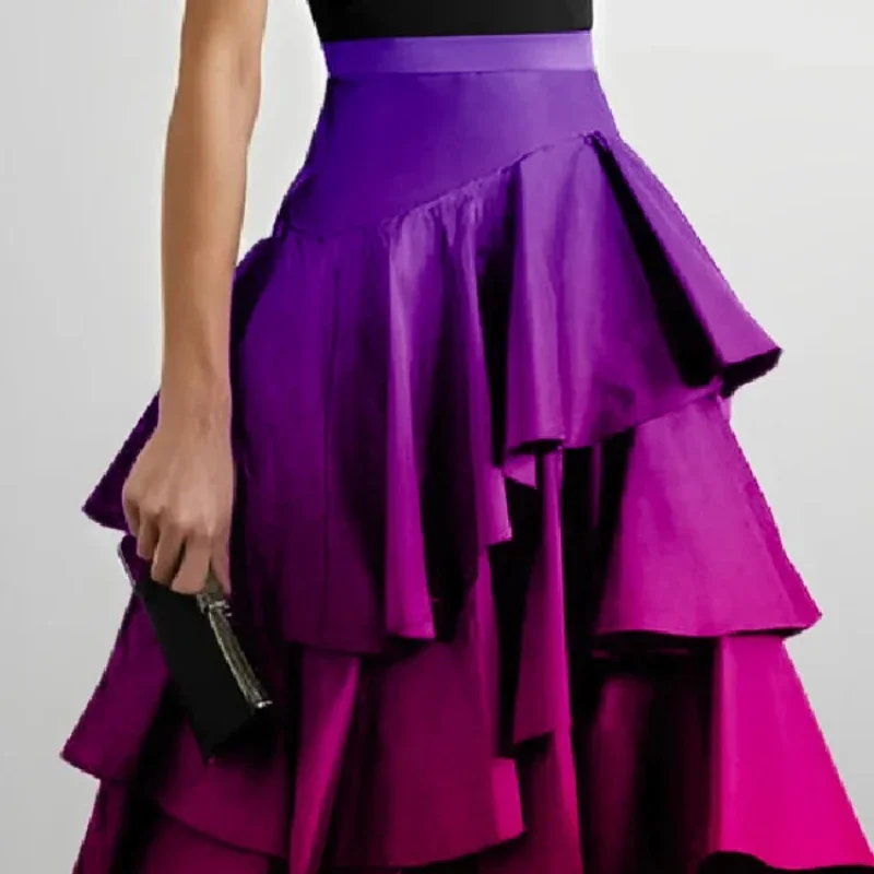 Beautyblue элегантные вечерние платья для женщин 2024 длинные юбки с градиентом модная