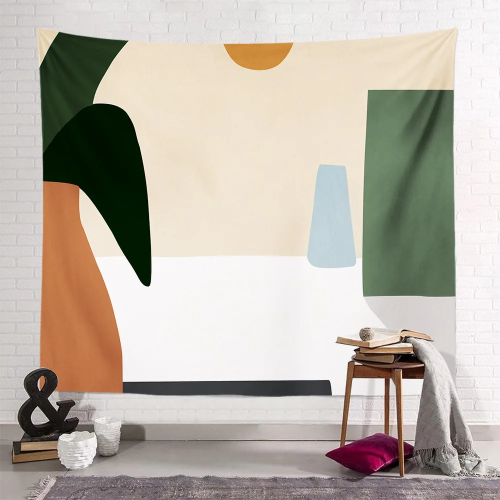 

Pink Tapestry Wall Decoration Painting Cartoon Simple Strokes 35OK4123J01