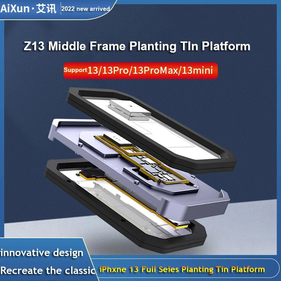 

AIXUN Z13 Middle Layer Planting Tin Platform For iPhone 13 13mini 13Pro 13Pro Max Motherboard Positioning BGA Planting Tin