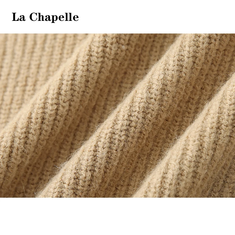 La Chabell 2023 осенне-зимний утолщенный мягкий клейкий вязаный кардиган High Sense Idle Sle