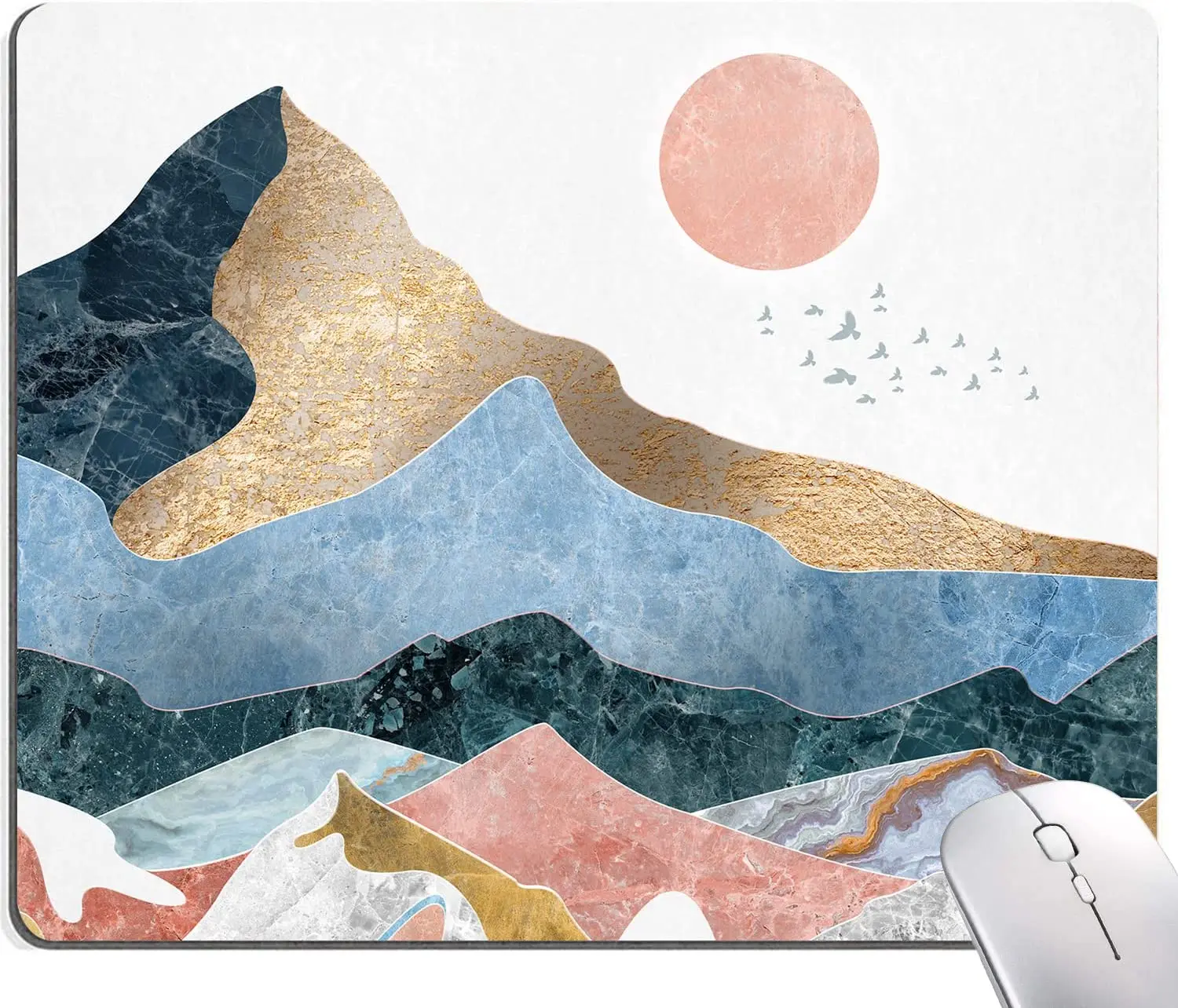 

Abstract Scenery Mountain Sunrise Mouse Pad Custom Designs Waterproof Anti-Slip Rubber Mousepad Office Accessories Desk Decor