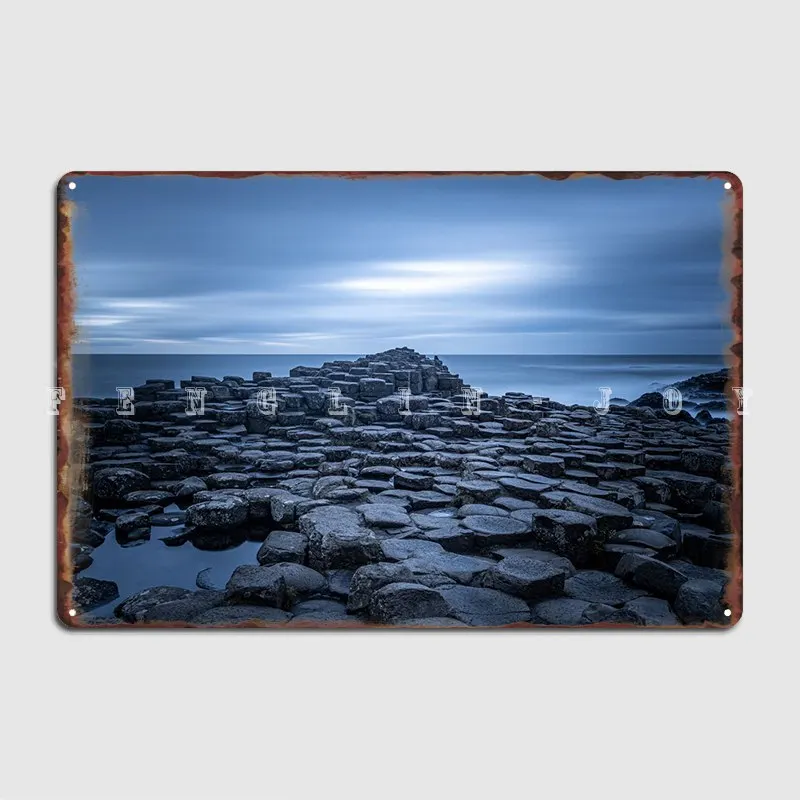 

Металлический плакат с надписью The Giants Causeway, настенный плакат, клубный бар, ретро настенная пещера, жестяной плакат