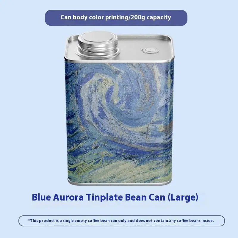 

Пищевая герметичная жестяная банка для кофейных зерен для кемпинга на открытом воздухе, жестяная коробка для свежего дыхания, упаковка для хранения
