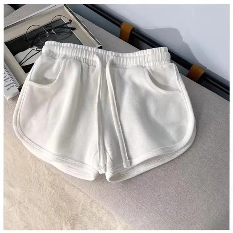 

Slduku Summer Shorts Adult Women High-waist Casual A-line Pants Hot Pants