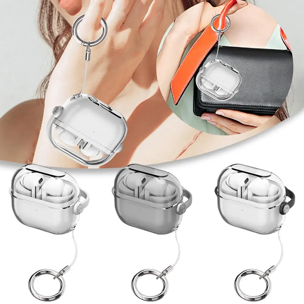 Прозрачный противоударный защитный чехол для музыкальных боксов Samsung Galaxy buds3 pro