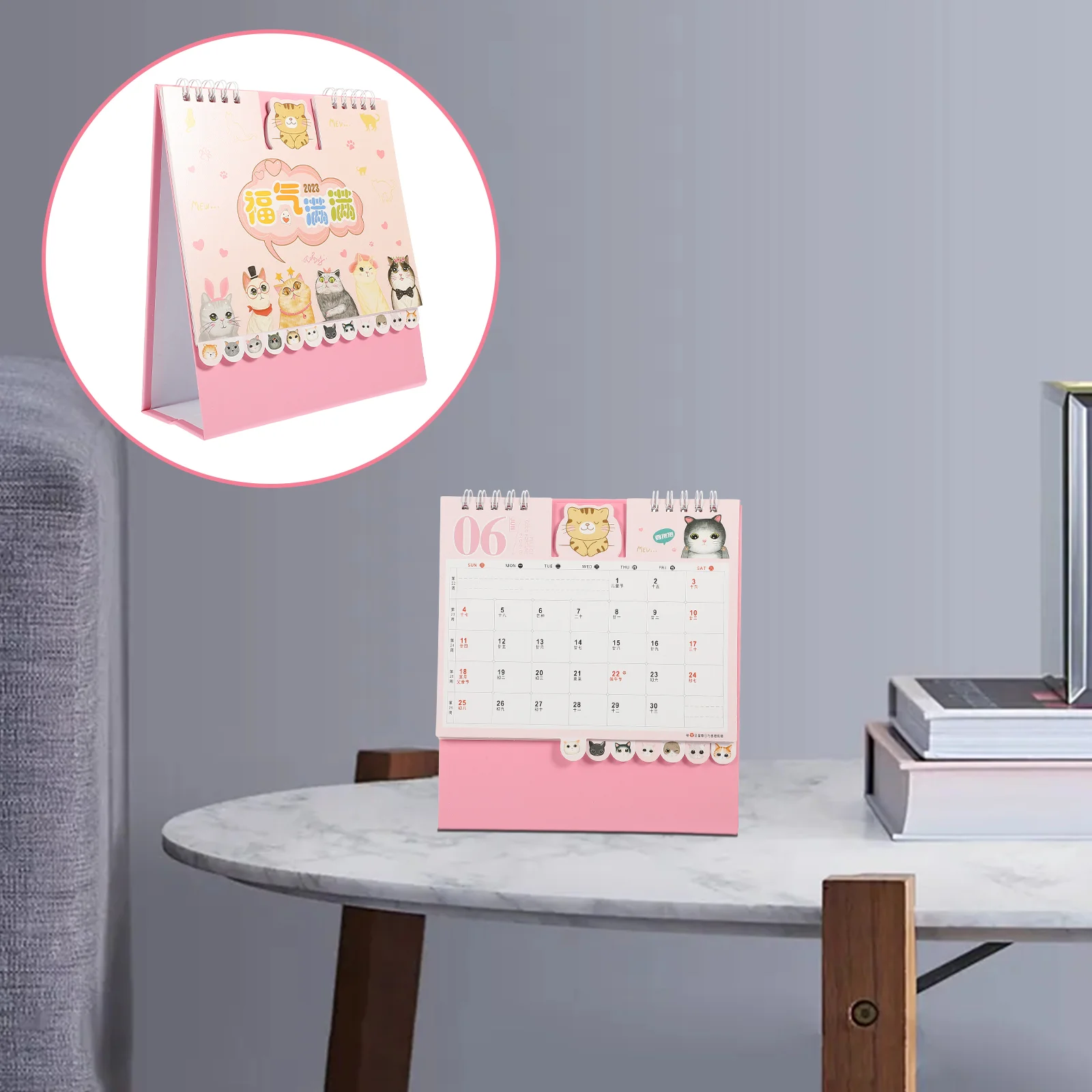 

Календарь Настольный планировщик планировка года мольберт мультяшный Графический стол офисный стоячий ежемесячный маленький настольный ...