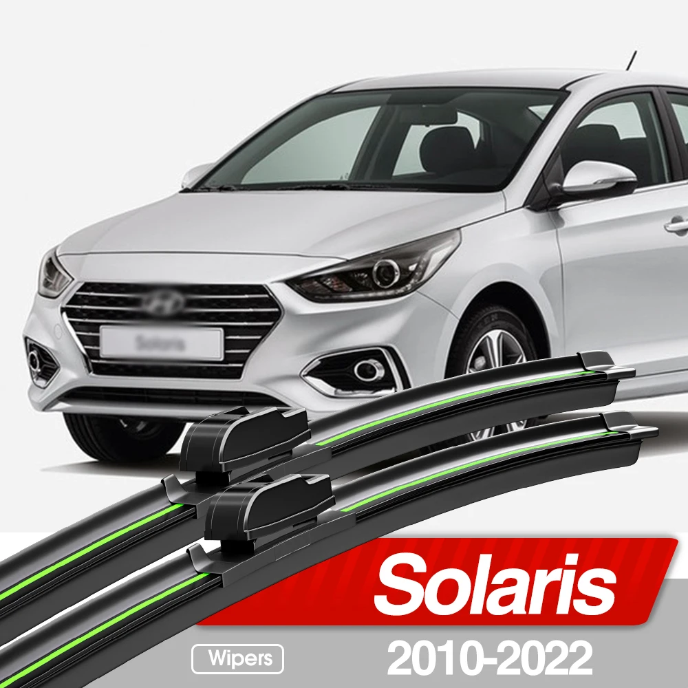 Для Hyundai Solaris 2010-2022 щетки стеклоочистителя переднего стекла 2 шт. аксессуары для