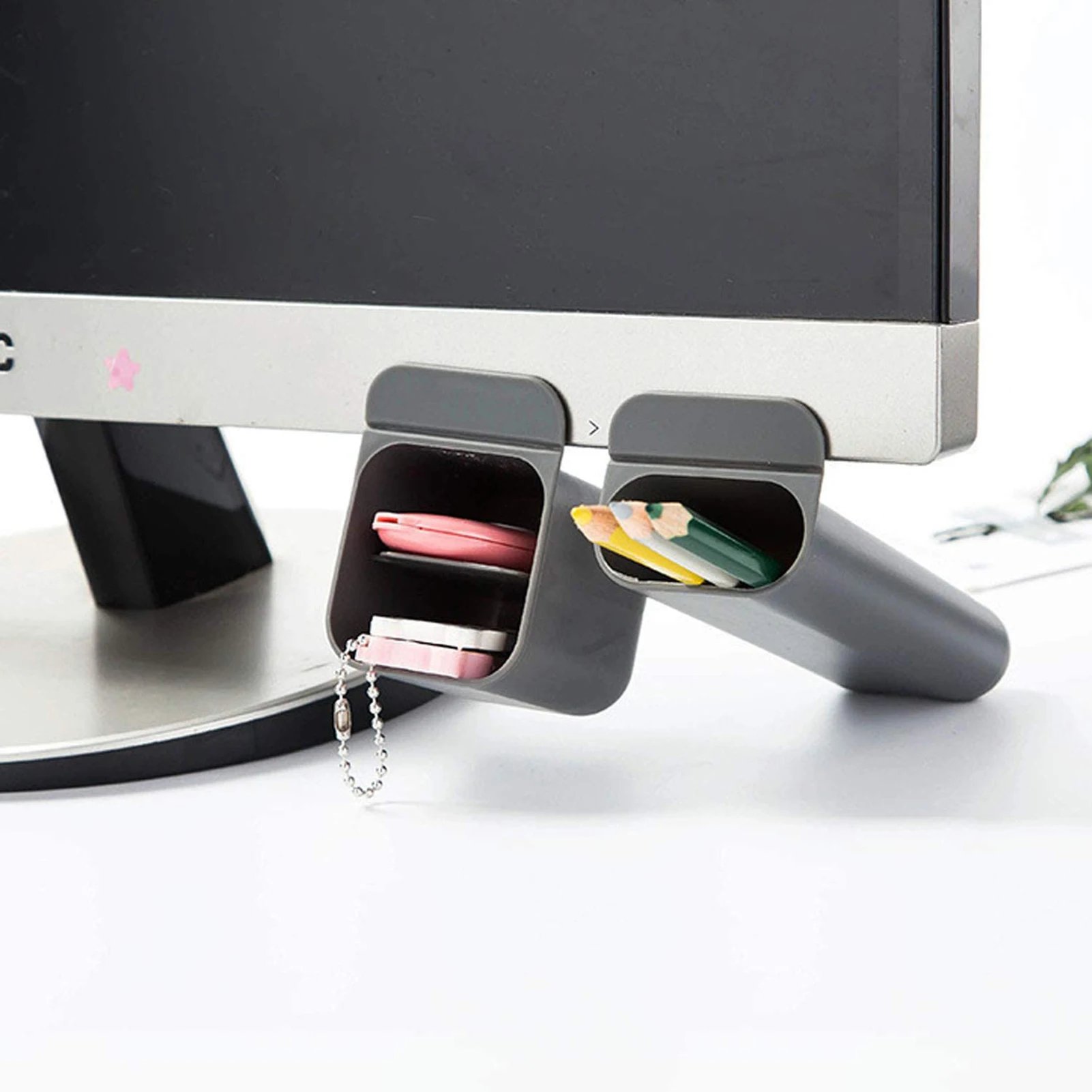 

Screen Pen Pencil Holder Paste Screen Pen Holder Desktop Pencil Storage Box Table Stationery Organizer Container for Office Desk