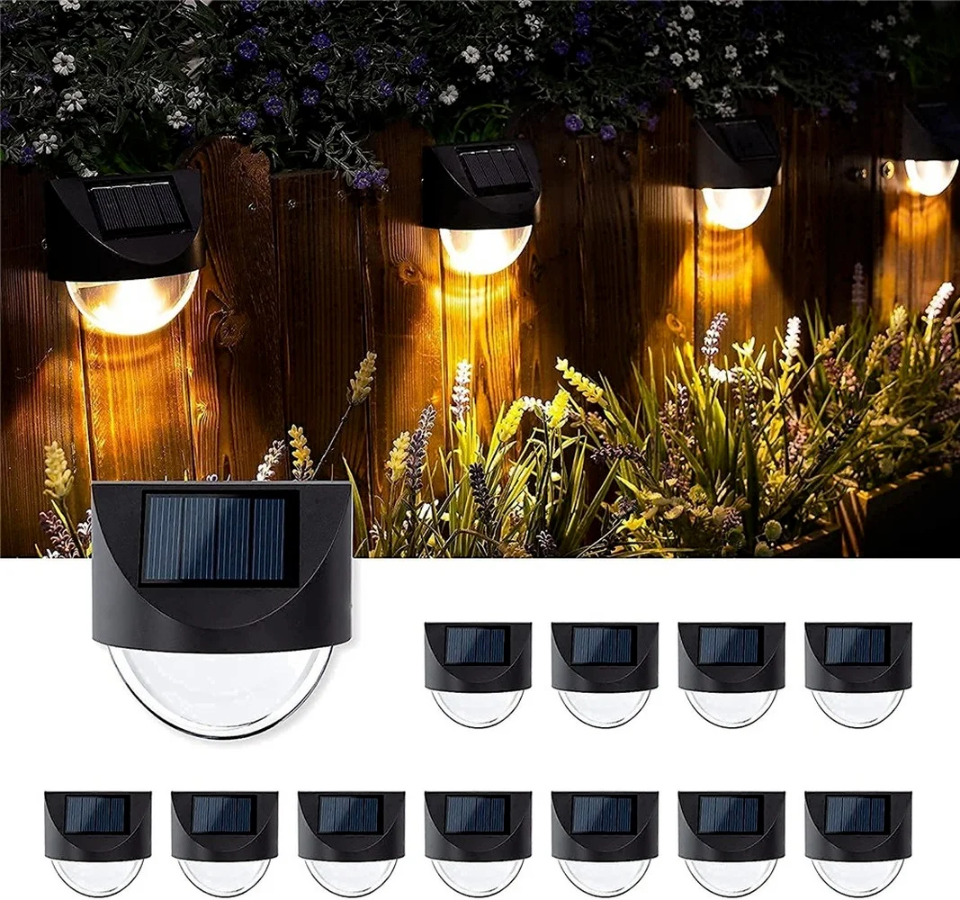 

Solar Power Wall Light Outdoor Waterproof Garden Yard Stair Fence Lamp Solar Deck Lights Decor Spotlight LED Solar light Outdoor