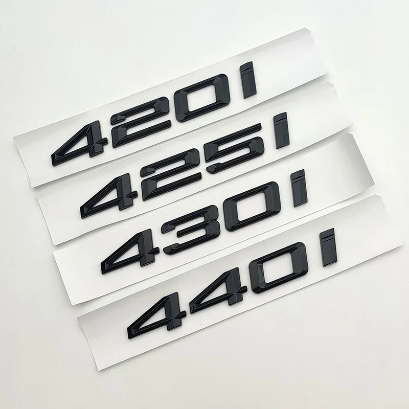 

3D Черная Эмблема С Логотипом, Наклейка Для BMW 4 Серии 416i-440i, Надпись На Багажнике, Углеродное Волокно, Виниловая Наклейка