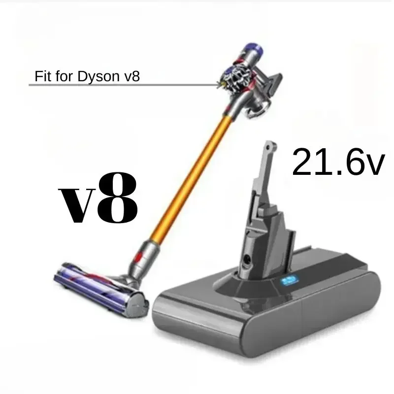 Сменный аккумулятор для Dyson V8 12800 мАч 21 6 в без шнура