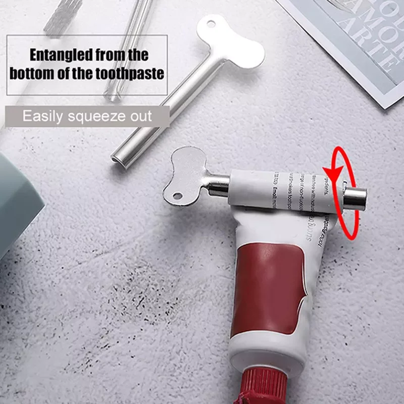 

Accessories 3Pcs Metal Toothpaste Squeezer Stainless Steel Tube Squeezer Key Roller Tube Creams Paint Squeezer Tool