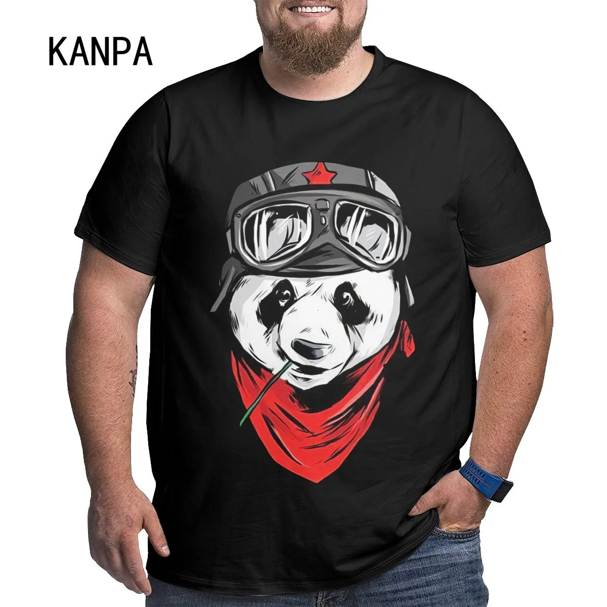 

Fashion Breathable Men's Tee Shirts Short Sleeve T Shirts PandaPrint Clothing Oversized Crewneck Tshirt Man Black 5xl 6xl 4xl