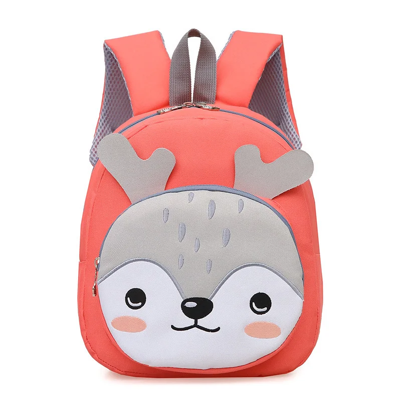 OSLD New Children's Bags Boys and Girls Baby Kindergarten Schoolbag Cartoon Printing Kid Backpack Cute Animal Small Bookbag