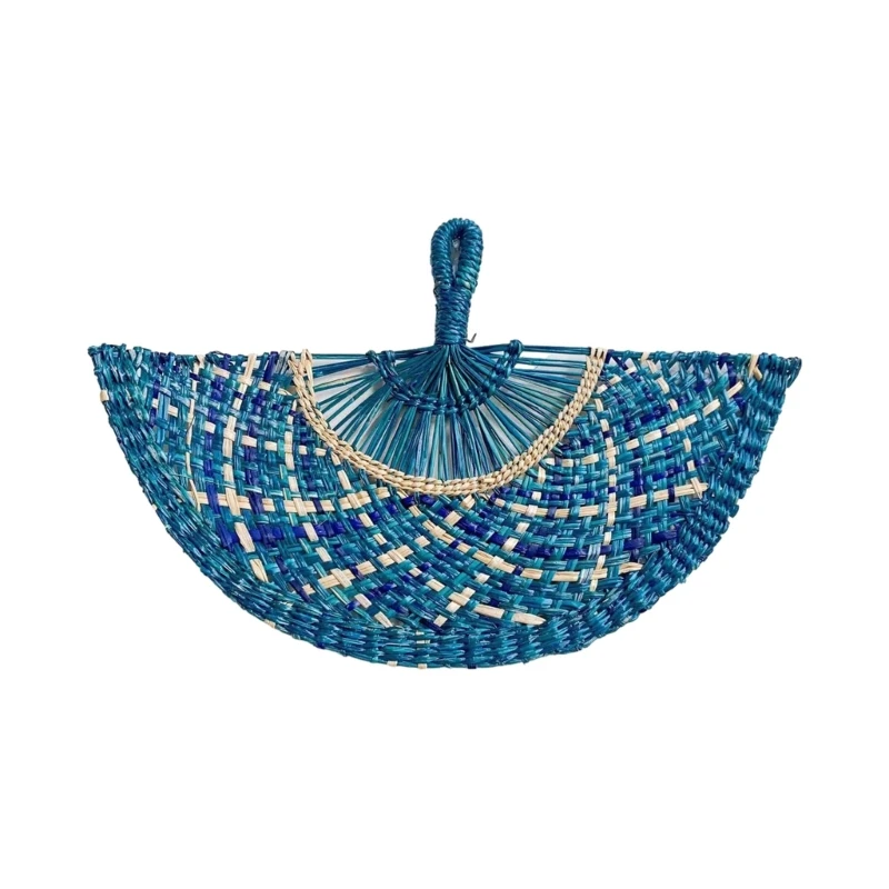 Натуральный соломенный вентилятор ручной работы для летнего охлаждающего