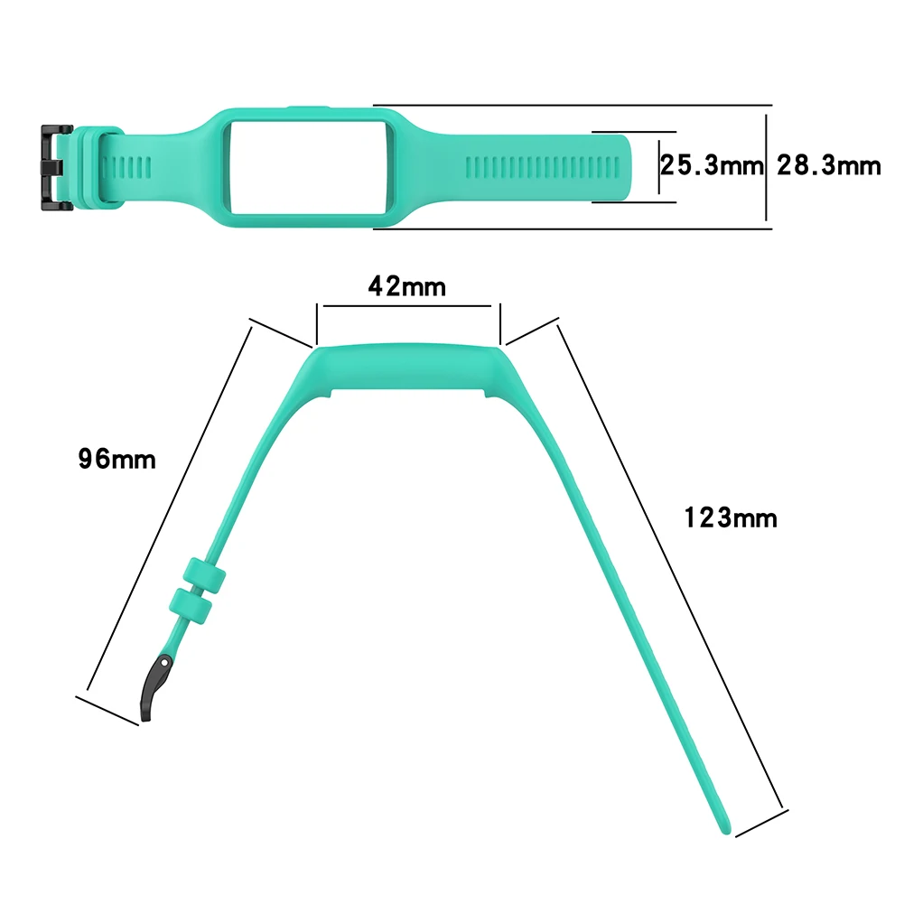 Ремешок силиконовый для Huawei Honor Band 6 Pro сменный Браслет смарт-часов белый