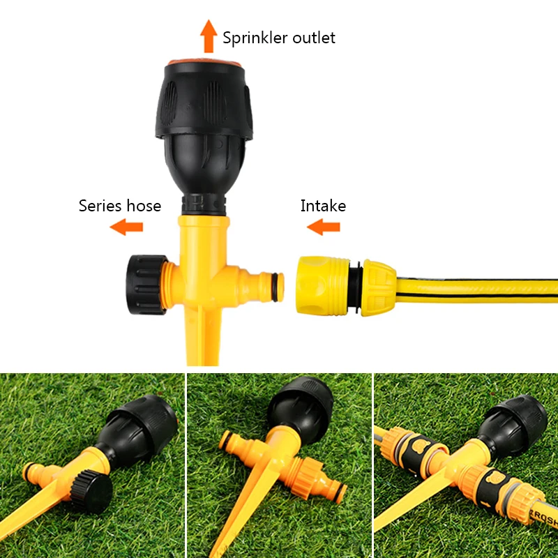 

Rotary Garden Sprinkler Inserting Series Connection Watering System Automatic Irrigation Tool GQ