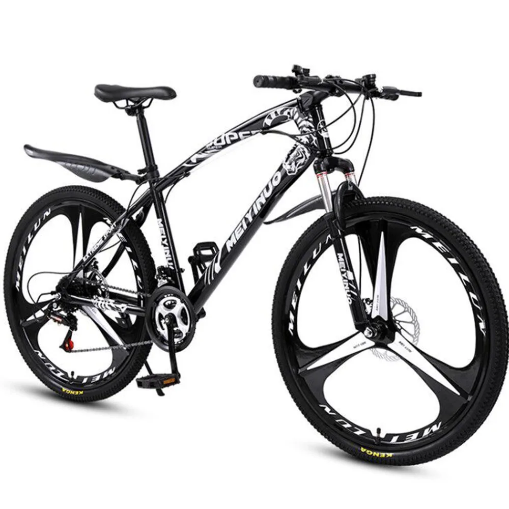 

26 Inches Mountain Bicycle 21 Speed Shock Absorption Spoke Wheel Bike Dual Disc Brake Suggested Height 155-185cm