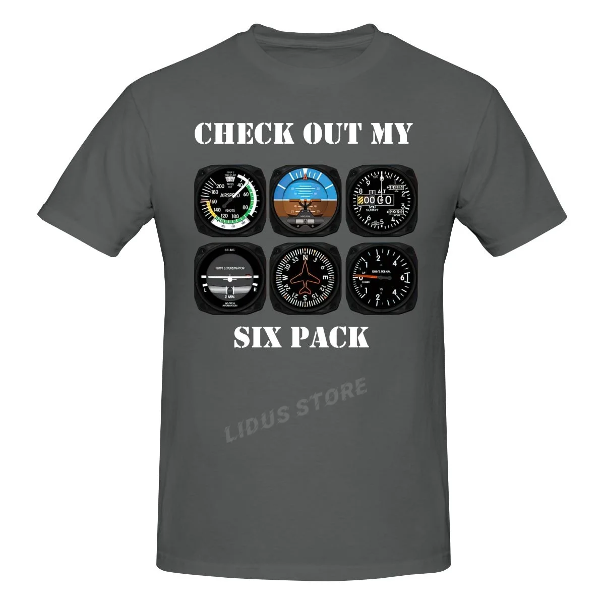 

Awesome Aviation 6 Pack Instrument For Pilots T shirt Harajuku Clothing Short Sleeve Cotton Streetwear Graphic Tshirt Tees