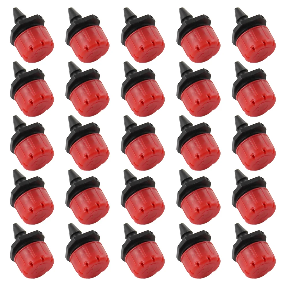 

100 PCS Little Red Riding Hood Nozzle Adjustable Irrigation Dripper Lawn Sprinklers Water Flow System Emitter Micro