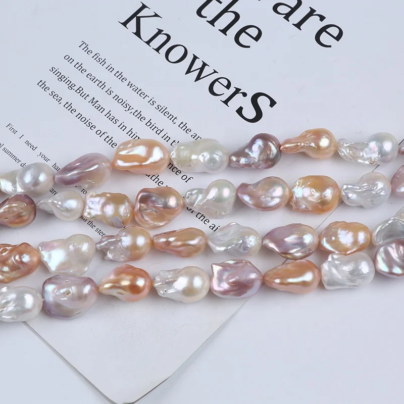 14-20 мм натуральный белый розовый фиолетовый разноцветный пресноводный жемчуг