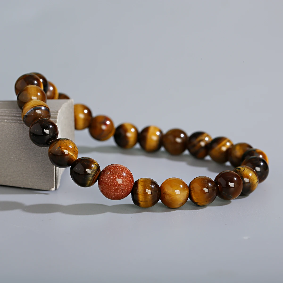 

Brown Natural Tiger's Eye Stone Beads For Men Women Bracelet 8mm Colorful Beaded Bracelets Yoga Healing Bangle Jewelry Gifts
