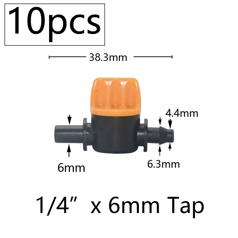 10 шт. миниатюрные пластиковые запорные соединительные клапаны соединители для