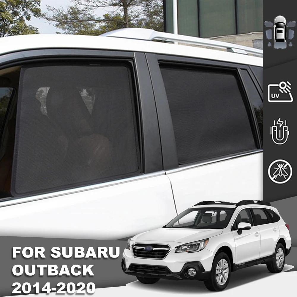 

For Subaru Outback 2015-2020 Magnetic Car Sunshade Front Windshield Mesh Frame Curtain Baby Rear Side Window Sun Shade