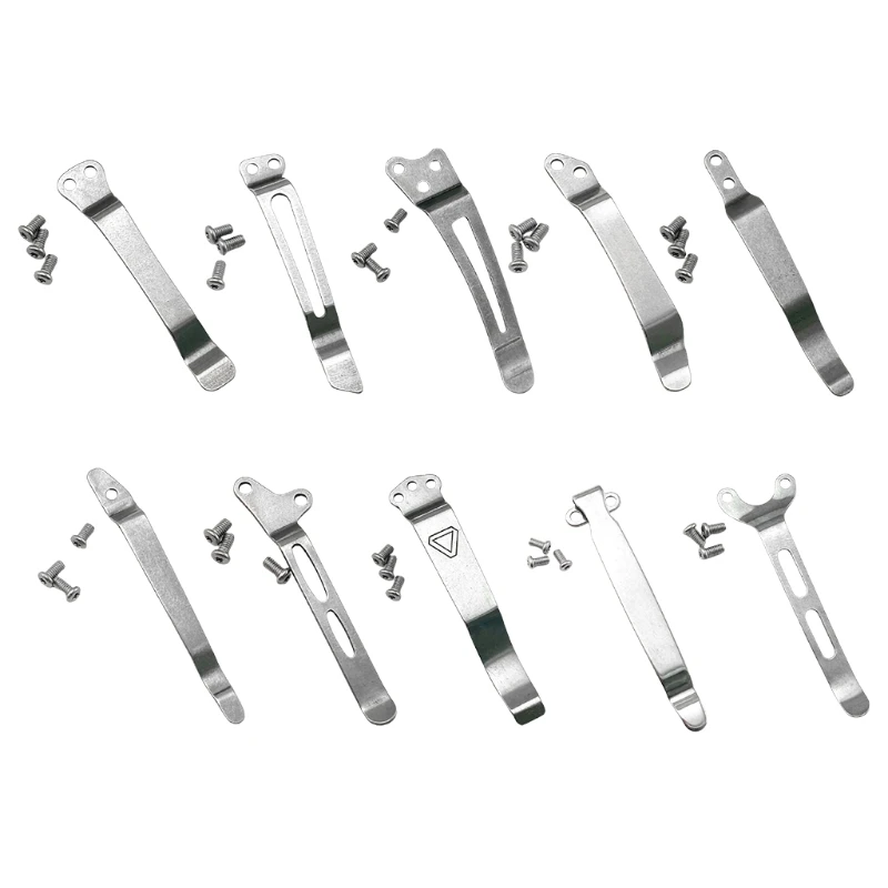 

Tool DIY Accessories Folding Knife Holder Stainless Steel Back Clip Pocket Holder Knife Clip Outddor Knife Accessory