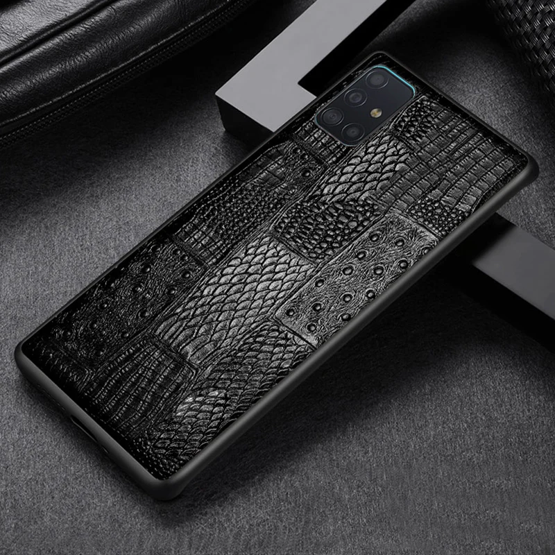 

For Samsung Galaxy A72 A32 A52 5G ultra Back cover Genuine Leather First layer Cowhide A70 A71 A51plus 4G mobile phone case