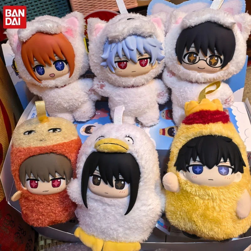Фото Новая коллекционная плюшевая подвеска-сюрприз Bandai Gintama Sofubi: модный настольный декор и подарок для любителей аниме №2