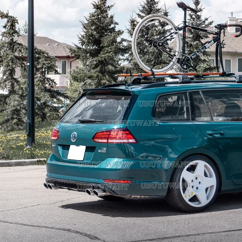 Задний спойлер на крышу для VW Golf 7 вариант Универсала 2013-2017 окно блеск черный ABS