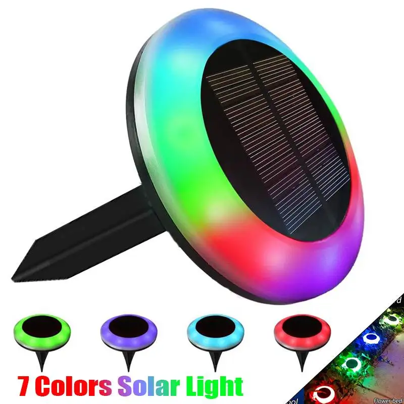 Садовые фонари на солнечной энергии с меняющим цвет RGB-излучением