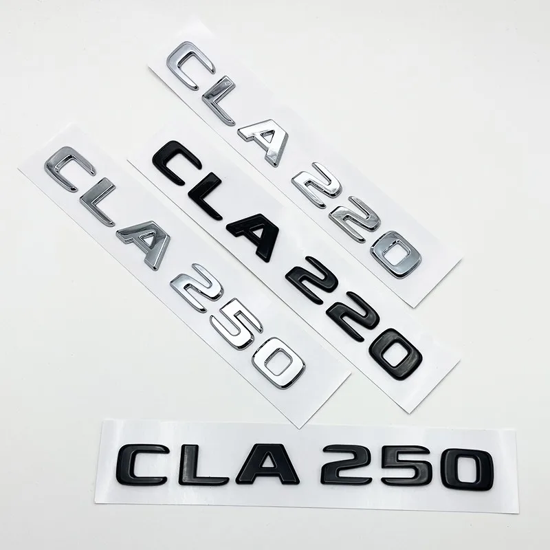 Фото 1 шт. 3D-эмблема Mercedes-Benz C118 (CLA180, CLA200, CLA220, CLA250, CLA260) 4Matic из ABS-пластика, наклейка на крыло или багажник автомобиля №2